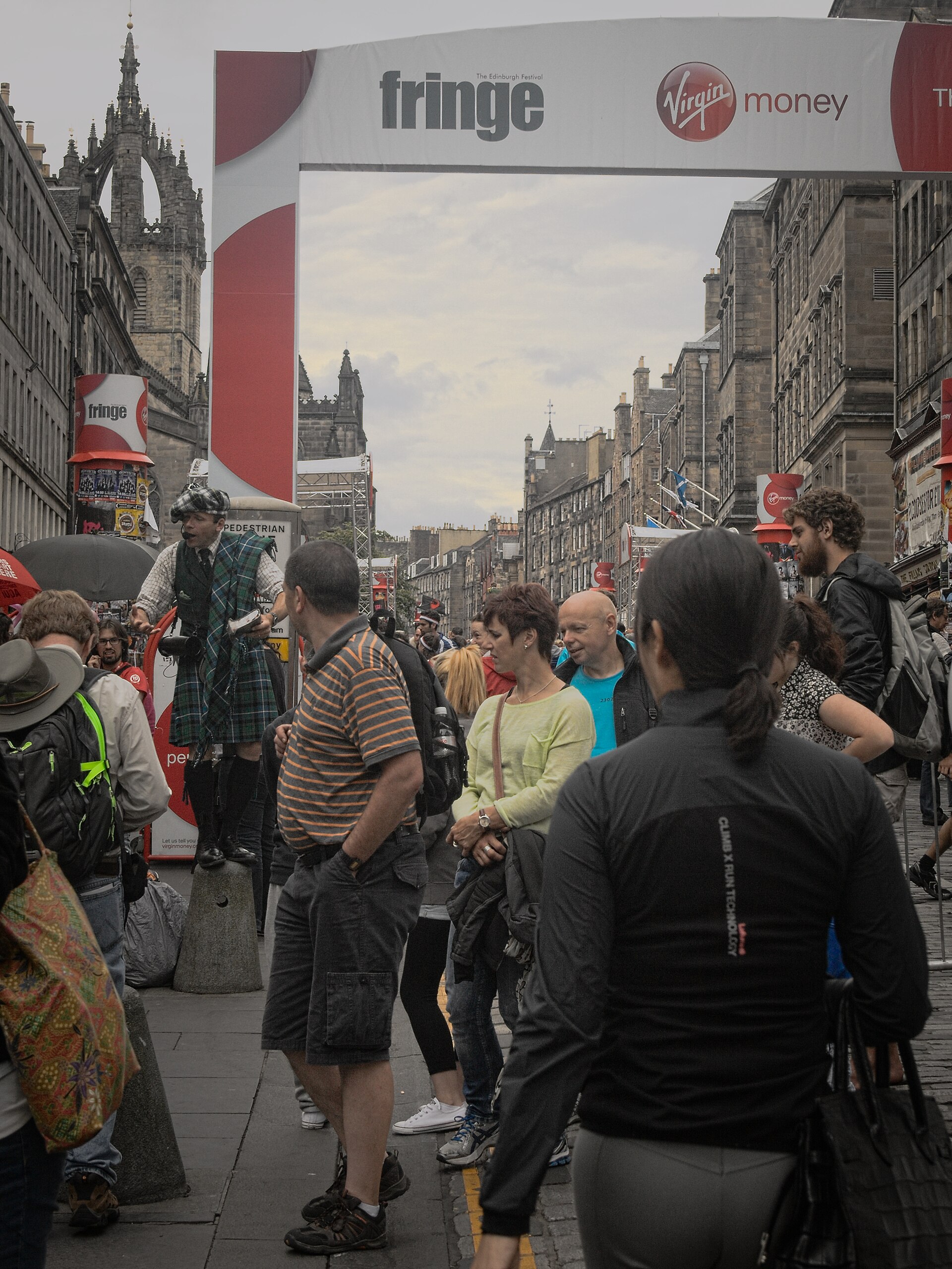 Edinburgh Festival Fringe Royal Mile performers street festival Scotland